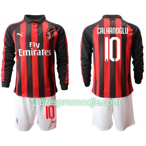 AC Milan Dres CALHANOGLU 10 Dječji Domaći 2018/19 Dugim Rukavima AC Milan Dres CALHANOGLU 10 Dječji Domaći 2018/19 Dugim Rukavima